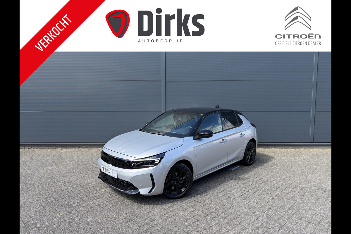 Opel Corsa 100pk GS (Camera - Keyless Entry - LED - Automatische Airco - Navigatie - Apple Carplay - Draadloos laden - Digitaal dashboard)