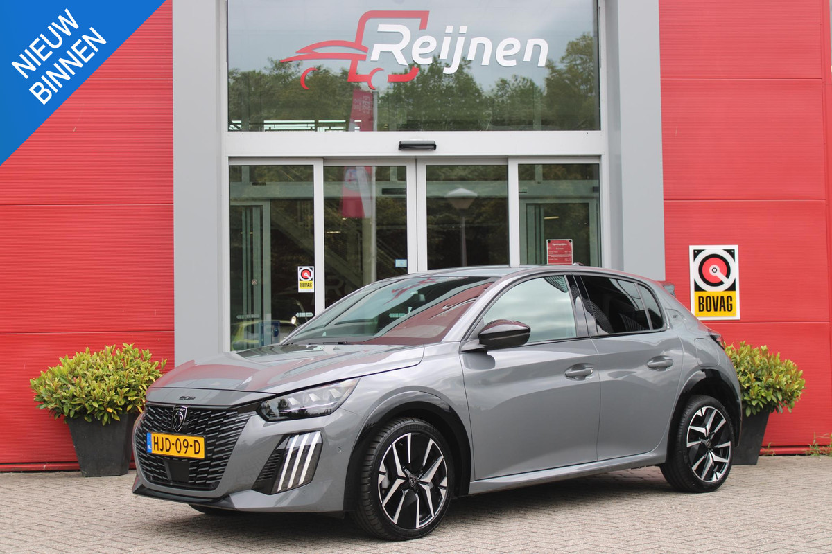 Peugeot 208 1.2 Hybrid 145PK AUTOMAAT GT | CAMERA VOOR + ACHTER | NAVIGATIE | DRAADLOZE APPLE CARPLAY/ANDROID AUTO | FULL LED KOPLAMPEN | LICHTMETALEN VELGEN 17" | DODEHOEK DETECTIE | DRAADLOZE TELEFOONLADER | KEYLESS ENTRY/START | DAB+ RADIO | ADAPTIVE CRUISE CONTROL | CLIMATE CONTROL |