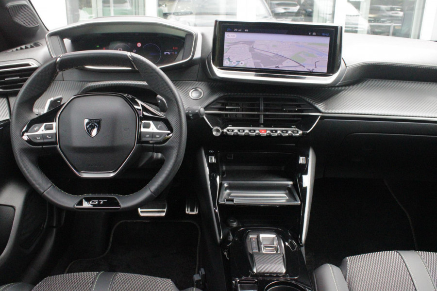 Peugeot 208 1.2 Hybrid 145PK AUTOMAAT GT | CAMERA VOOR + ACHTER | NAVIGATIE | DRAADLOZE APPLE CARPLAY/ANDROID AUTO | FULL LED KOPLAMPEN | LICHTMETALEN VELGEN 17" | DODEHOEK DETECTIE | DRAADLOZE TELEFOONLADER | KEYLESS ENTRY/START | DAB+ RADIO | ADAPTIVE CRUISE CONTROL | CLIMATE CONTROL |