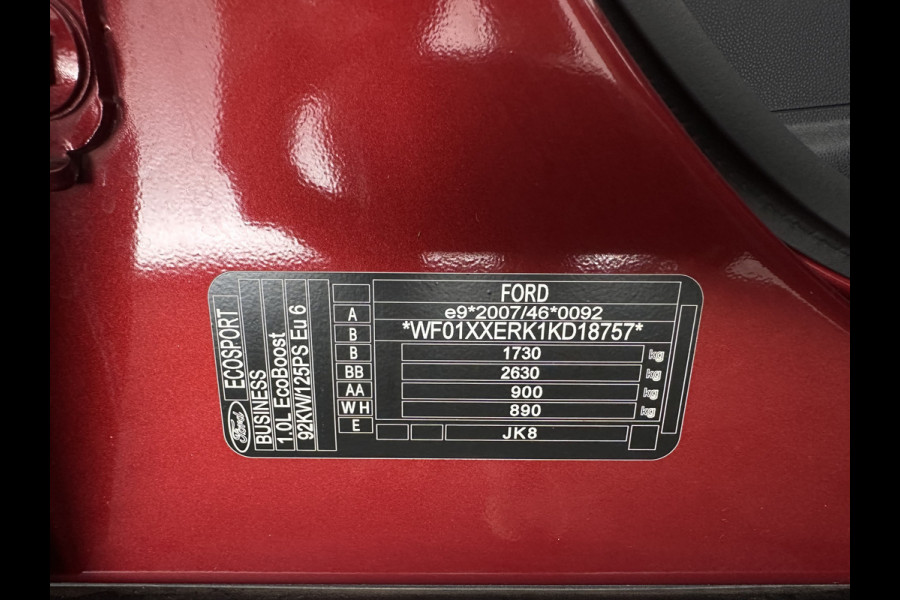 Ford EcoSport 1.0 EcoBoost Trend Ultimate (INCL-BTW) *NAVI-FULLMAP | CAMERA | CRUISE | COMFORTSEATS | FORD-SYNC3-AUDIO | PRIVACY-GLASS | PDC | 16''ALU | TOWBAR *