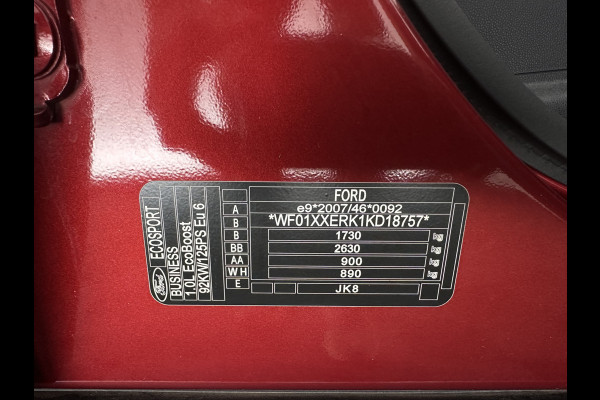 Ford EcoSport 1.0 EcoBoost Trend Ultimate (INCL-BTW) *NAVI-FULLMAP | CAMERA | CRUISE | COMFORTSEATS | FORD-SYNC3-AUDIO | PRIVACY-GLASS | PDC | 16''ALU | TOWBAR *