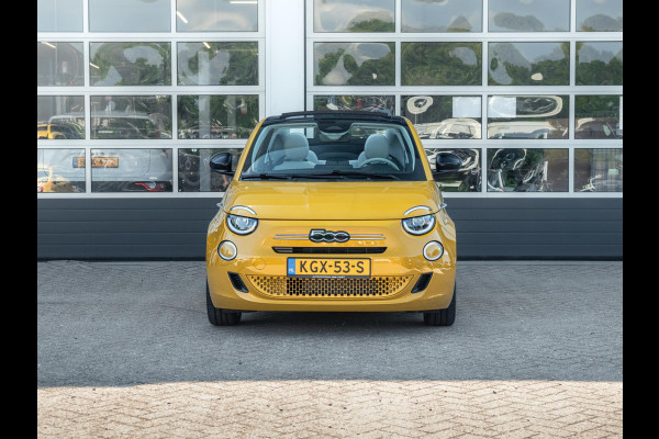 Fiat 500C Hybrid La Prima Cabrio | Clima | LED | PDC | JBL Premium Audio | 17" | Camera | Canneloni Ivory/Piombo interieur