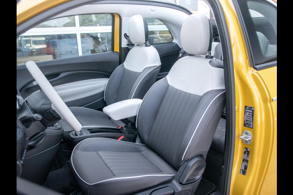 Fiat 500C Hybrid La Prima Cabrio | Clima | LED | PDC | JBL Premium Audio | 17" | Camera | Canneloni Ivory/Piombo interieur