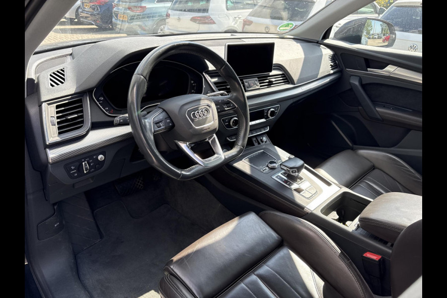 Audi Q5 55 TFSI e quattro S line | Panoramadak | Trekhaak wegklapbaar | Matrix LED | 360 graden camera | Geheugenstoel | Luchtvering | Head up Display | Stoelverwarming | Virtual cockpit | Adaptive cruise control | Massagestoel