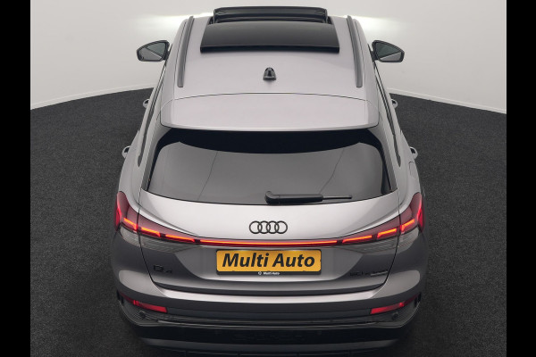 Audi Q4 e-tron 50 Quattro Edition One 2x S Line 77 kWh 300pk Dealer O.H. | Panodak | Head Up | Adaptive Cruise | Matrix LED | Camera | Lederen Sportstoelen Memory & Verwarmd | Keyless | Apple Carplay | Blis | DAB | 21"L.M |