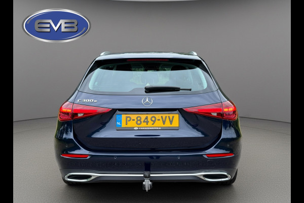 Mercedes-Benz C-Klasse Estate 300 e Luxury Line, vol leder, elect bedienbare trekhaak, sfeerverl. 1 e eigenaar, NL auto met nap