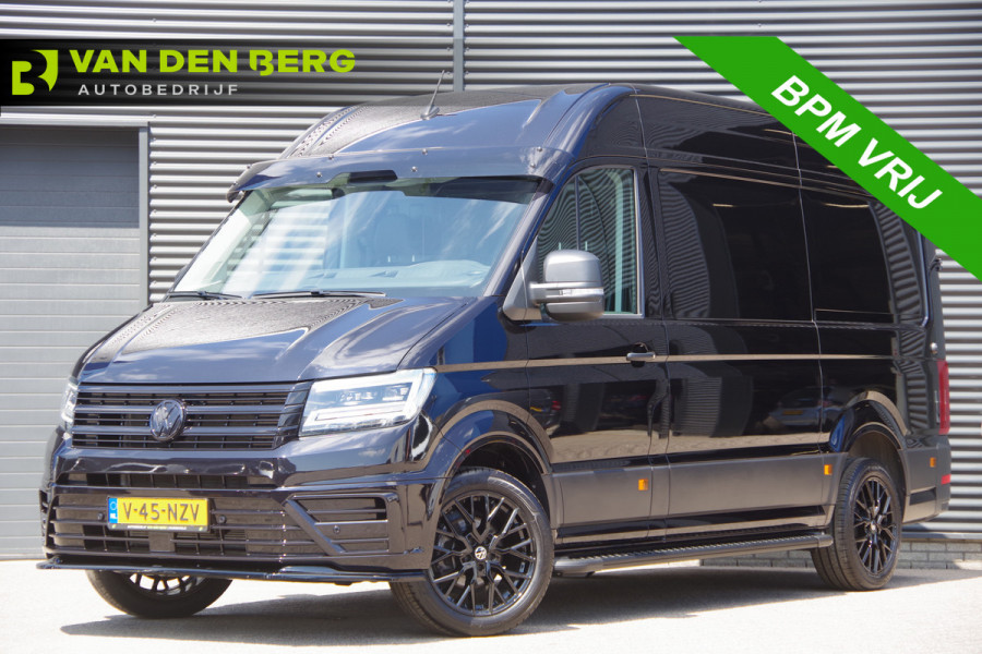 Volkswagen Crafter 35 2.0 TDI L3H3(L2H2) BLACK EDITION! AUT. LED, TREKHAAK, BETIMMERING, STOELVERWARMING, GEVEERDE ERGO COMFORT STOEL, CAMERA, NAVI