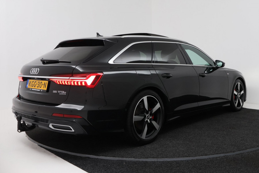 Audi A6 Avant 55 TFSI e quattro Competition (PANO, SOH 96,4%, TREKHAAK WEGKLAPBAAR, HEAD-UP, STOELKOELING, DEALER ONDERHOUDEN)
