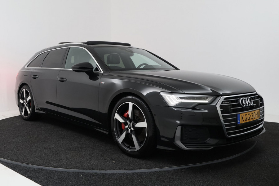 Audi A6 Avant 55 TFSI e quattro Competition (PANO, SOH 96,4%, TREKHAAK WEGKLAPBAAR, HEAD-UP, STOELKOELING, DEALER ONDERHOUDEN)
