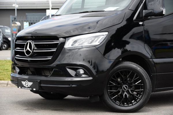 Mercedes-Benz Sprinter 314 2.2 CDI L2H2 Black Edition Full Options! Adaptieve Cruise, Camera, LED, Memory, Standkachel, Stoelverwarming, Trekhaak, Voorruit verwarming, Carplay, 10,5'' Mbux, Uniek!