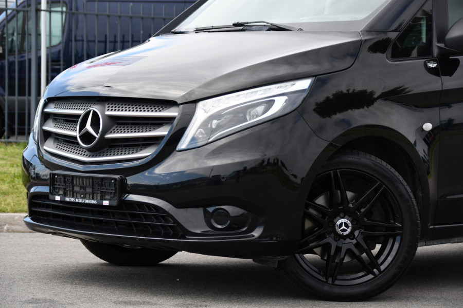 Mercedes-Benz Vito 119 CDI L2 Black Edition Camera, Cruise, LED, 190pk, Automaat, Leder, Trekhaak, Multimedia, Stoelverwarming, Uniek!