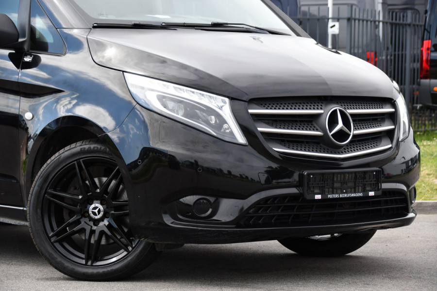 Mercedes-Benz Vito 119 CDI L2 Black Edition Camera, Cruise, LED, 190pk, Automaat, Leder, Trekhaak, Multimedia, Stoelverwarming, Uniek!