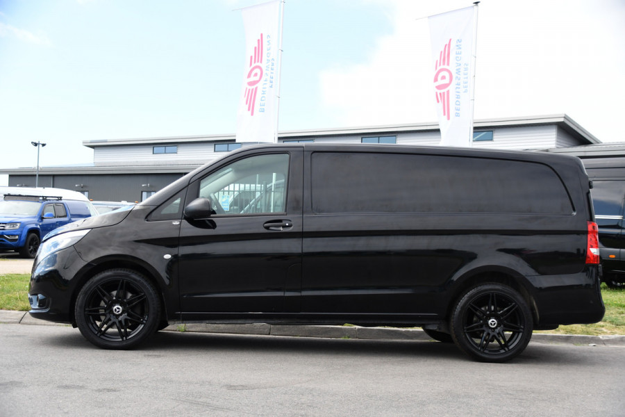 Mercedes-Benz Vito 119 CDI L2 Black Edition Camera, Cruise, LED, 190pk, Automaat, Leder, Trekhaak, Multimedia, Stoelverwarming, Uniek!