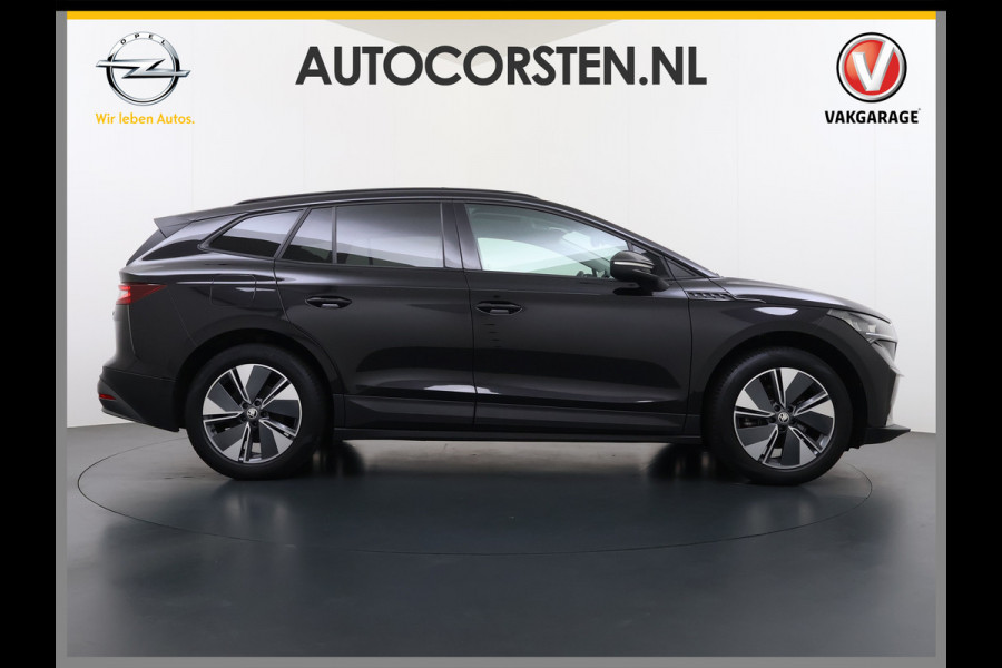 Škoda ENYAQ iV 60 SOH 92% Warmtepomp Panoramadak Adap.Cruise 3-Zone Stoelverwarming Keyless advanced Ecc Pdc Android Auto Apple Carplay Privacy Glas Lmv Led Isofix Lane Assist Verkeersbord herkenning 1e Eigenaar Dealeronderhouden Origineel Nederlandse Auto