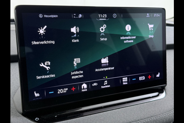 Škoda ENYAQ iV 60 SOH 92% Warmtepomp Panoramadak Adap.Cruise 3-Zone Stoelverwarming Keyless advanced Ecc Pdc Android Auto Apple Carplay Privacy Glas Lmv Led Isofix Lane Assist Verkeersbord herkenning 1e Eigenaar Dealeronderhouden Origineel Nederlandse Auto