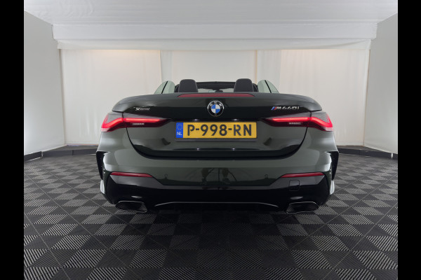 BMW 4 Serie Cabrio M440i xDrive High Executive (INCL-BTW) *HEAD-UP | LEATHER | LASER-LED | MEMORY-PACK | DIGI-COCKPIT | KEYLESS | HIFI-SOUND | SHIFTPADDLES | CAMERA | DAB | NAVI-FULLMAP | AMBIENT-LIGHT | TOWBAR | 19''ALU*