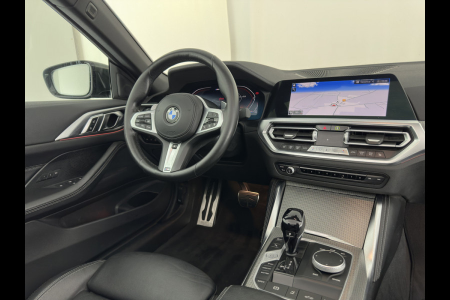 BMW 4 Serie Cabrio M440i xDrive High Executive (INCL-BTW) *HEAD-UP | LEATHER | LASER-LED | MEMORY-PACK | DIGI-COCKPIT | KEYLESS | HIFI-SOUND | SHIFTPADDLES | CAMERA | DAB | NAVI-FULLMAP | AMBIENT-LIGHT | TOWBAR | 19''ALU*