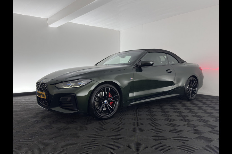 BMW 4 Serie Cabrio M440i xDrive High Executive (INCL-BTW) *HEAD-UP | LEATHER | LASER-LED | MEMORY-PACK | DIGI-COCKPIT | KEYLESS | HIFI-SOUND | SHIFTPADDLES | CAMERA | DAB | NAVI-FULLMAP | AMBIENT-LIGHT | TOWBAR | 19''ALU*