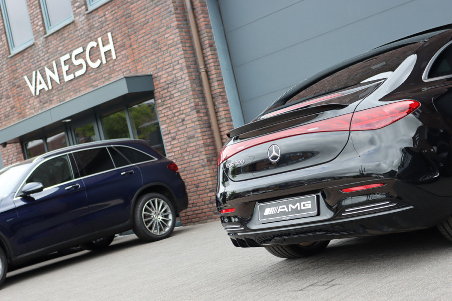 Mercedes-Benz EQE 300 Business Solution AMG 90 kWh | Luchtvering | Distronic | Memory | Panoramadak | Warmtepomp | Camera | Keyless Go | Dodehoekassistent |