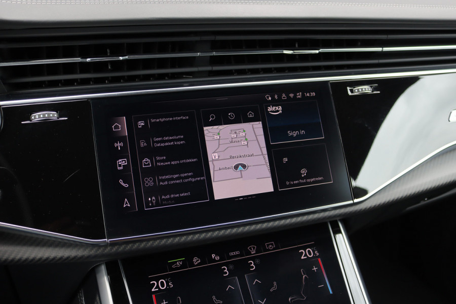 Audi Q8 55 TFSI e Quattro Pro Line S | Luchtvering | Achterasbesturing | ACC | Bang&Olufsen | Trekhaak | Matrix-LED | Soft-Close | Verwarmd Stuurwiel | Panoramadak | Keyless Entry |