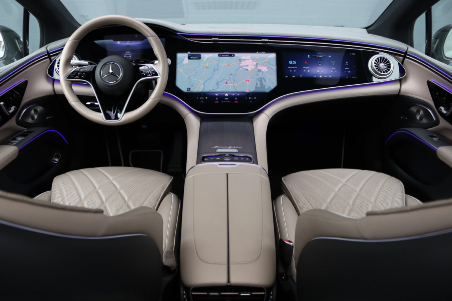 Mercedes-Benz EQS 350 Exclusive Line 118 kWh | Manufaktur | Hyperscreen | Luchtvering | Achterasbesturing | Comfortpakket Plus Achter | Burmester | Soft-Close | Massage | HUD | MBUX Tablet |