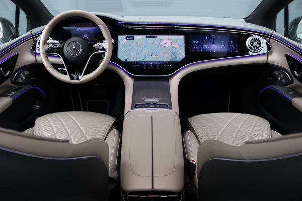 Mercedes-Benz EQS 350 Exclusive Line 118 kWh | Manufaktur | Hyperscreen | Luchtvering | Achterasbesturing | Comfortpakket Plus Achter | Burmester | Soft-Close | Massage | HUD | MBUX Tablet |