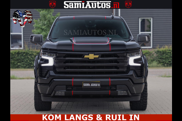 Chevrolet Silverado HULK PACK | BEAST | HUIF | BLACK OPS | BOM VOL | GARANTIE TOT 24-01-2028 | DC 5 PERSOONS | DUBBELE CABINE | HUD | COMFORT STOELEN GEKOELD EN VERWARMD | BOSE | EN NOG VEEL MEER ....| 6.2 V8 426PK |