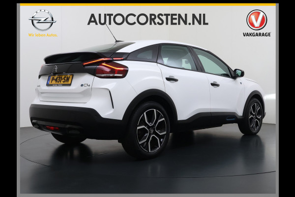 Citroën Ë-C4 Feel 50kWh 360°Camera 3D-Navi Ecc Apple Carplay Android Auto Cruise Control Regen-Lichtsensor Pdc Led Lmv SOH 89% Lane Assist Isofix Connected Apps Bluetooth DAB 1e Eigenaar Dealeronderhouden Origineel Nederlandse Auto