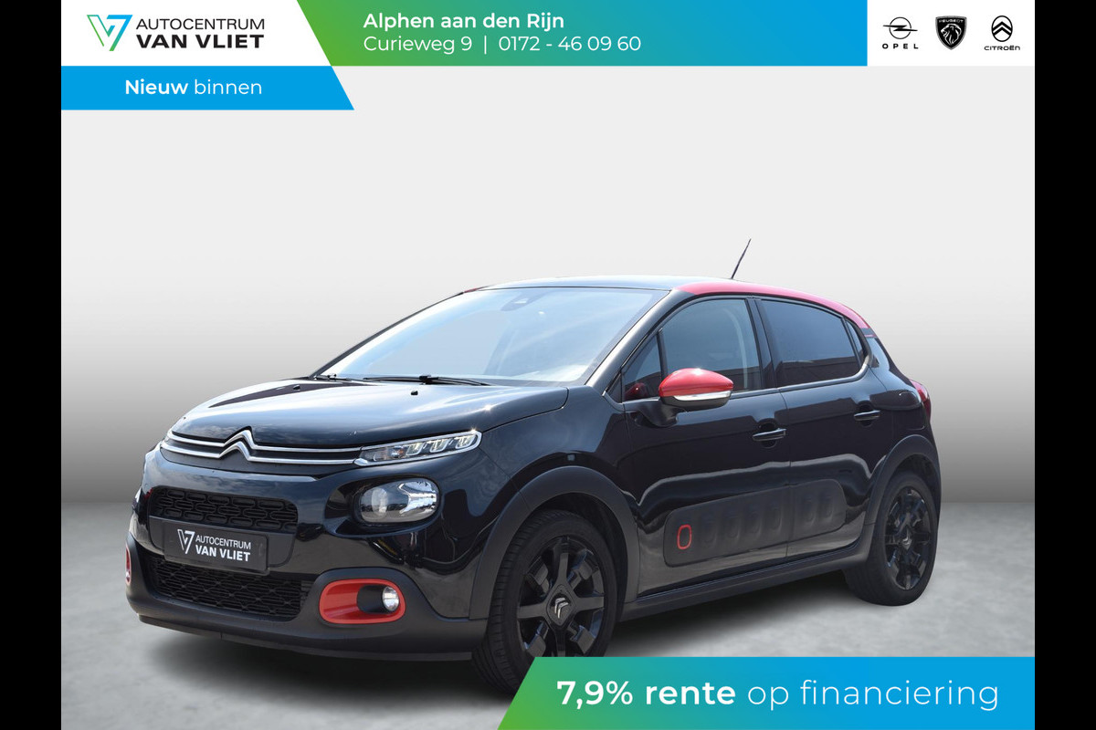Citroën C3 1.2 PureTech S&S Shine | 100 PK | 17" ZWARTE LM VELGEN | CLIMATE CONTROL | PARKEERSENSOREN MET CAMERA | CRUISE CONTROL | NAVI |