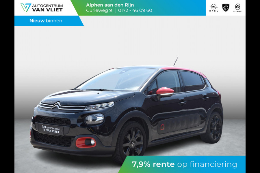 Citroën C3 1.2 PureTech S&S Shine | 100 PK | 17" ZWARTE LM VELGEN | CLIMATE CONTROL | PARKEERSENSOREN MET CAMERA | CRUISE CONTROL | NAVI |