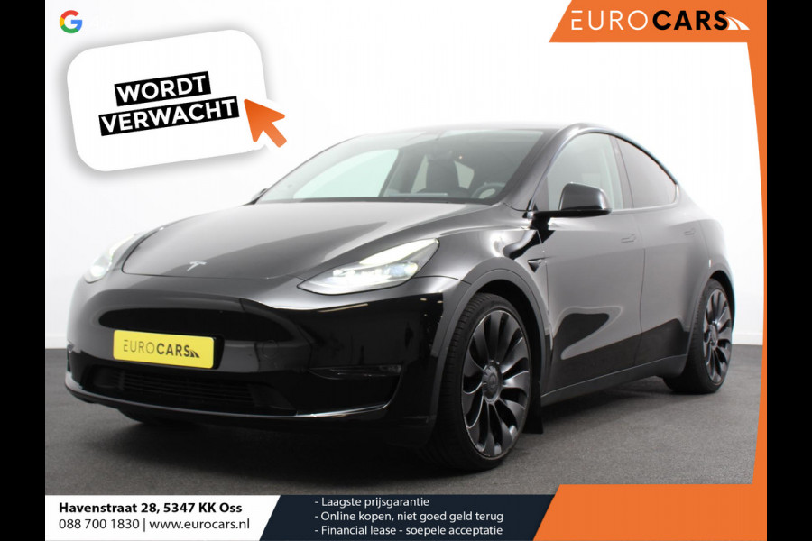 Tesla Model Y Performance Long Range AWD 75 kWh Climate control Adaptieve cruise control Achteruitrijcamera Panoramadak Keyless Stuurverwarming Stoelverwarming LED Navigatie Parkeersensoren