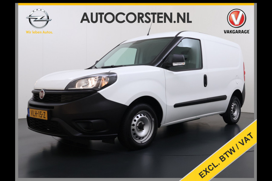 Fiat Doblò Cargo 1.6JTD 101PK 3-Persoons Airco Euro 6 S Betonplex Vloer Wandbetimmering Schuifdeur Dealeronderhouden Origineel Nederlandse Auto