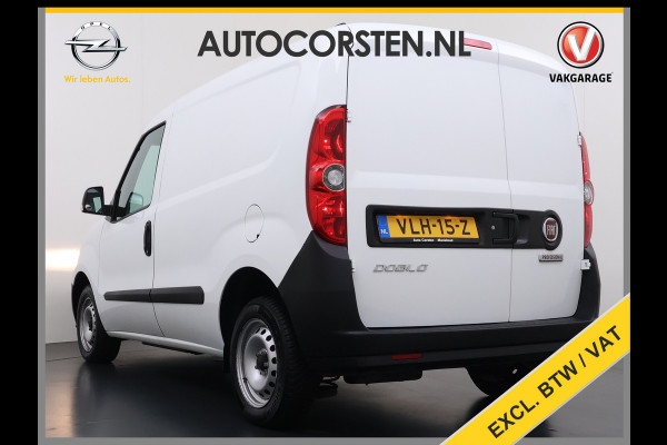 Fiat Doblò Cargo 1.6JTD 101PK 3-Persoons Airco Euro 6 S Betonplex Vloer Wandbetimmering Schuifdeur Dealeronderhouden Origineel Nederlandse Auto