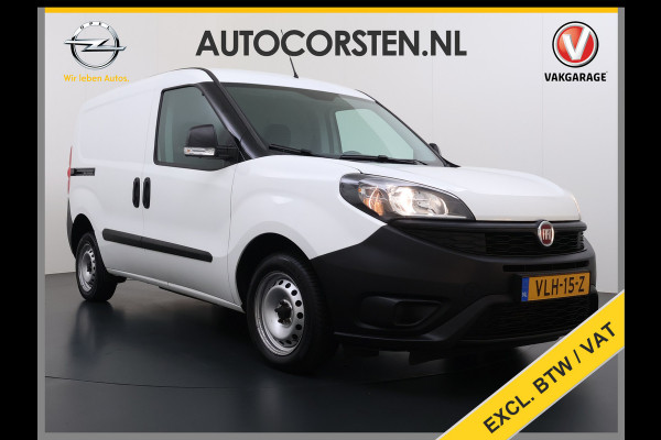Fiat Doblò Cargo 1.6JTD 101PK 3-Persoons Airco Euro 6 S Betonplex Vloer Wandbetimmering Schuifdeur Dealeronderhouden Origineel Nederlandse Auto