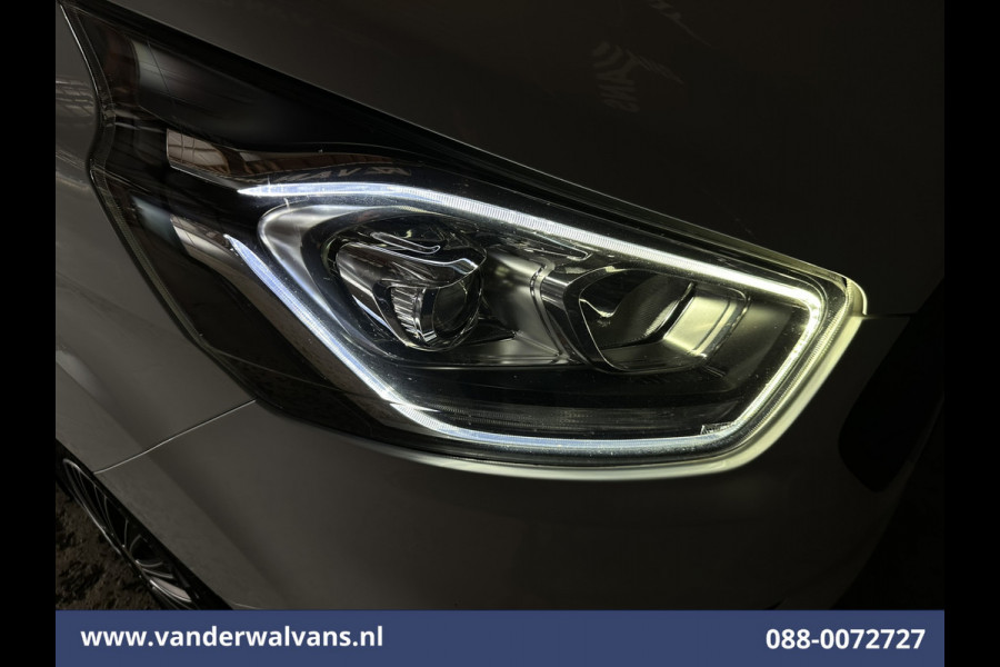Ford Transit Custom 2.0 TDCI 130pk L2H1 Euro6 Airco | Camera | LED | Apple Carplay | Cruisecontrol | 2800kg Trekhaak Cruisecontrol, Stoelverwarming, Verwarmde voorruit, Parkeersensoren, Bijrijdersbank