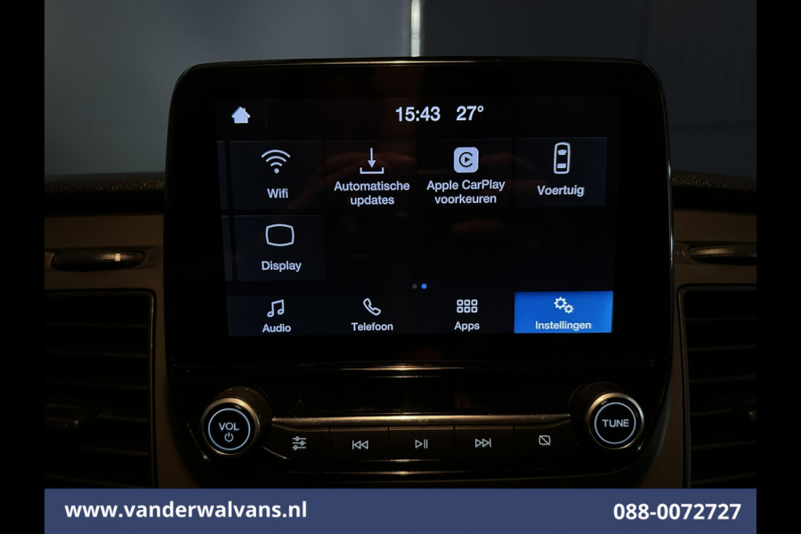 Ford Transit Custom 2.0 TDCI 130pk L2H1 Euro6 Airco | Camera | LED | Apple Carplay | Cruisecontrol | 2800kg Trekhaak Cruisecontrol, Stoelverwarming, Verwarmde voorruit, Parkeersensoren, Bijrijdersbank