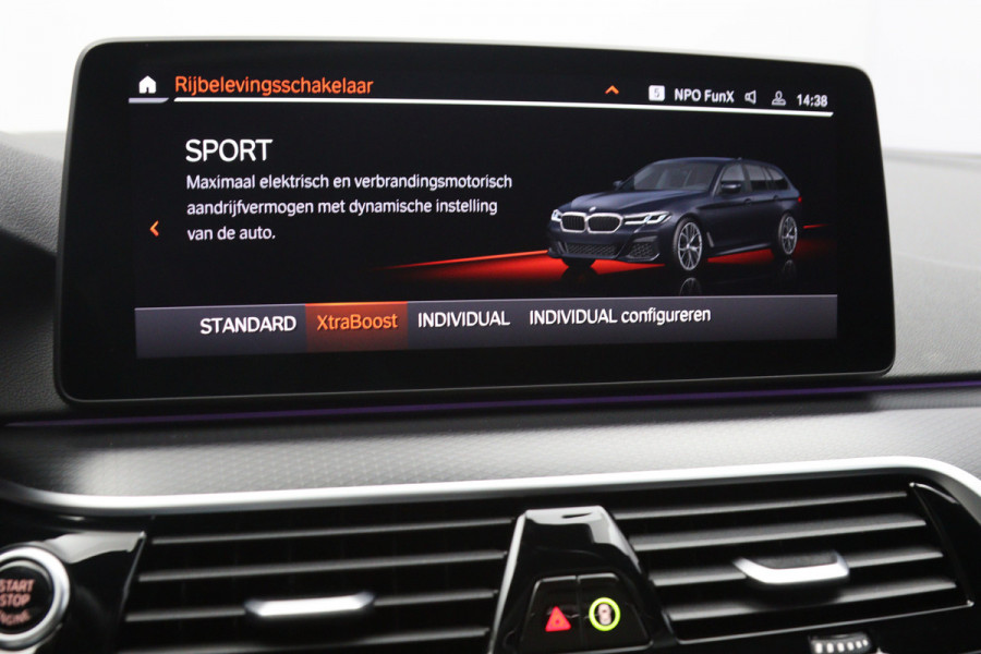 BMW 5 Serie Touring 530e 293 PK M-Sport High Executive PHEV, Panoramadak, Driv. Ass. Prof, Head-Up, Sfeerverlichting,