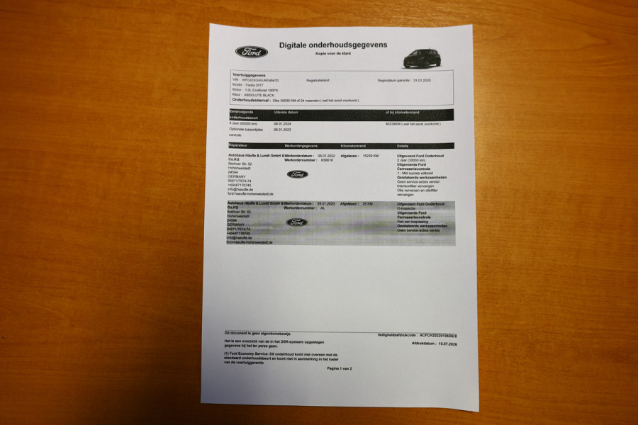 Ford Fiesta 1.0 EcoBoost Titanium X AUTOM B&O NAVI CLIMA PDC LANE STOEL+STUUR VW "20