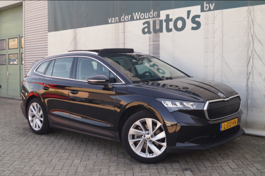 Škoda ENYAQ iV 80 204pk 77kWh -SOH91%-PANO-TREKHAAK-ECC-PDC-