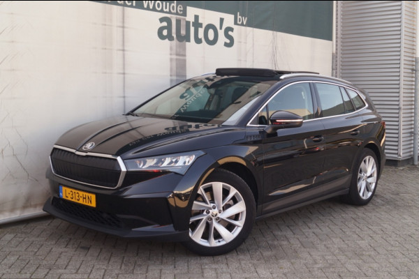 Škoda ENYAQ iV 80 204pk 77kWh -SOH91%-PANO-TREKHAAK-ECC-PDC-