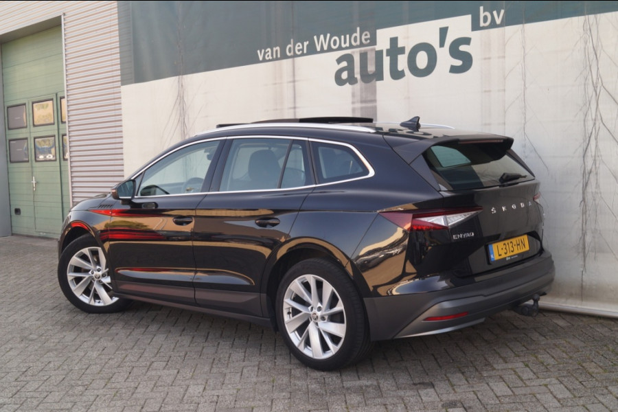 Škoda ENYAQ iV 80 204pk 77kWh -SOH91%-PANO-TREKHAAK-ECC-PDC-