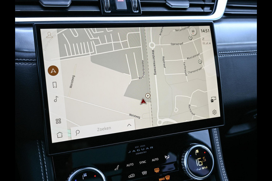 Jaguar F-Pace 2.0 P400e PHEV R-Dynamic SE | Panoramadak | 14-Wegs Memory Seats | HermanBosch Sound | Camera | Adaptieve Cruise | Stoelverwarming | Ambiente Verlichting | Stuur Verwarming |