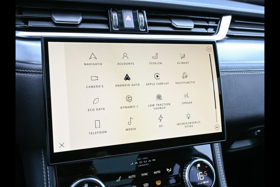 Jaguar F-Pace 2.0 P400e PHEV R-Dynamic SE | Panoramadak | 14-Wegs Memory Seats | HermanBosch Sound | Camera | Adaptieve Cruise | Stoelverwarming | Ambiente Verlichting | Stuur Verwarming |