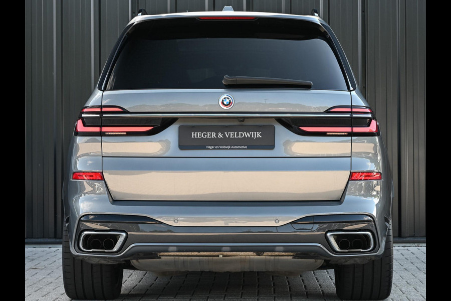 BMW X7 xDrive40i High Executive 7P | Panoramadak | Alcantara Hemel | Harman/Kardon | Iconic Glow | Stoelventilatie + Massage | Actice Cruise | Ambiance Interieur | HUD | Luchtvering |