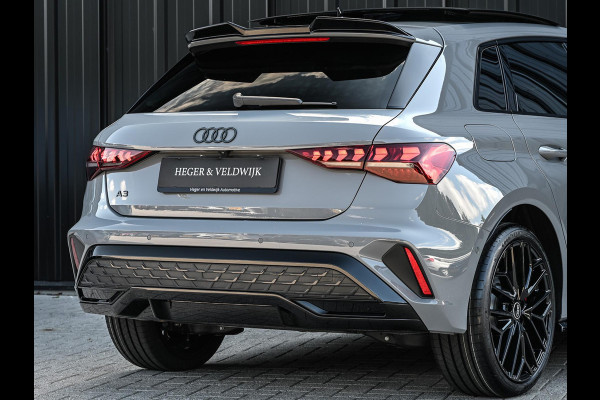 Audi A3 Sportback 45 TFSI e S edition Competition | Nardo Grey | Panoramadak | 5 jr garantie | Ambiance interieur | Sonos Sound | Active Cruise | S-Seats + Memory | Head-Up | Camera | Stoelverwarming | Keyless |