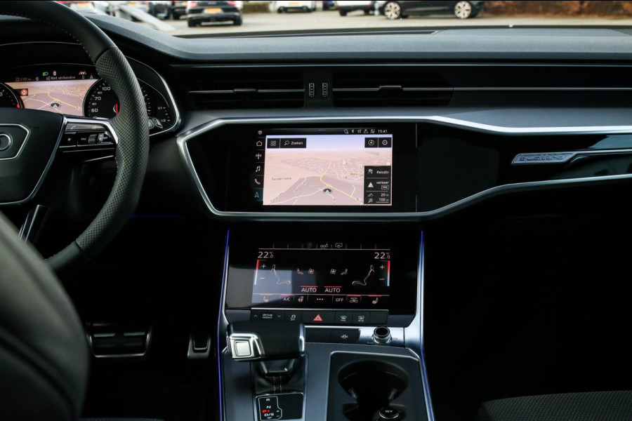 Audi A6 Avant 45 2.0TFSI Quattro S line Edition 245pk Automaat! 1e|Audi Exclusive Nardo|Panoramadak|Leder|LED Matrix|Black|21inch