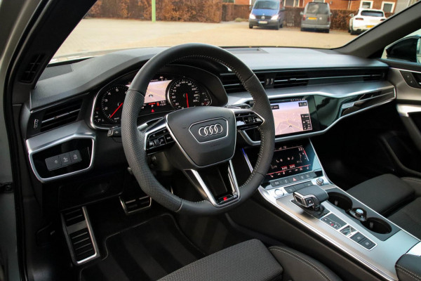 Audi A6 Avant 45 2.0TFSI Quattro S line Edition 245pk Automaat! 1e|Audi Exclusive Nardo|Panoramadak|Leder|LED Matrix|Black|21inch