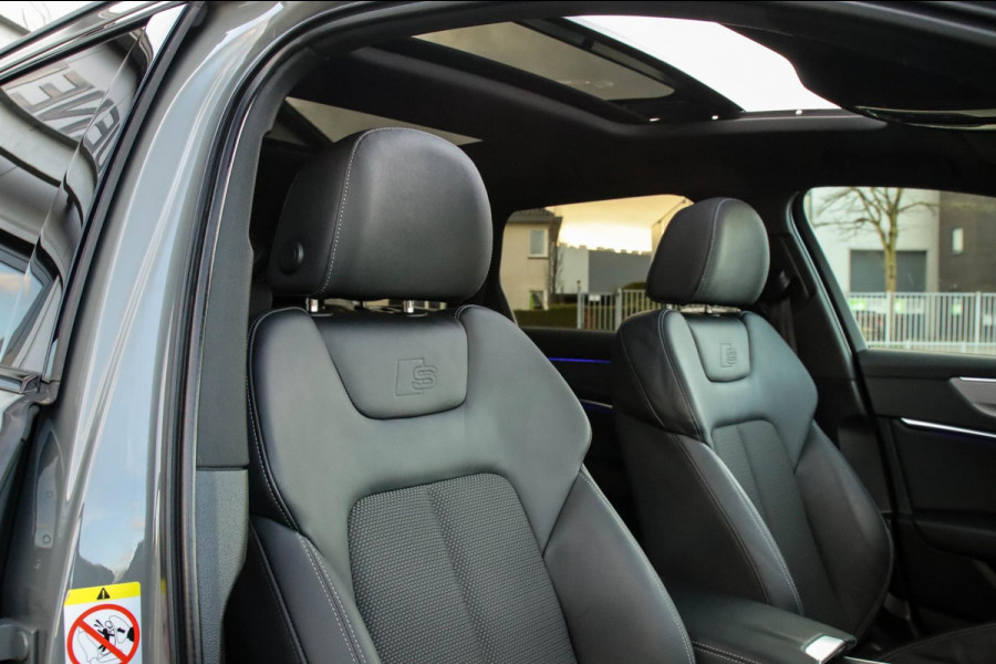 Audi A6 Avant 45 2.0TFSI Quattro S line Edition 245pk Automaat! 1e|Audi Exclusive Nardo|Panoramadak|Leder|LED Matrix|Black|21inch