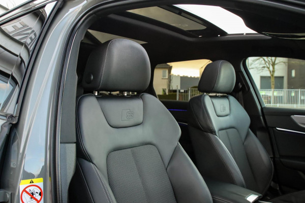 Audi A6 Avant 45 2.0TFSI Quattro S line Edition 245pk Automaat! 1e|Audi Exclusive Nardo|Panoramadak|Leder|LED Matrix|Black|21inch