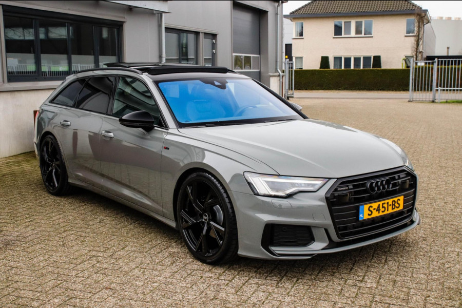 Audi A6 Avant 45 2.0TFSI Quattro S line Edition 245pk Automaat! 1e|Audi Exclusive Nardo|Panoramadak|Leder|LED Matrix|Black|21inch